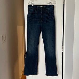 Madewell skinny flare jeans in indigo size 31